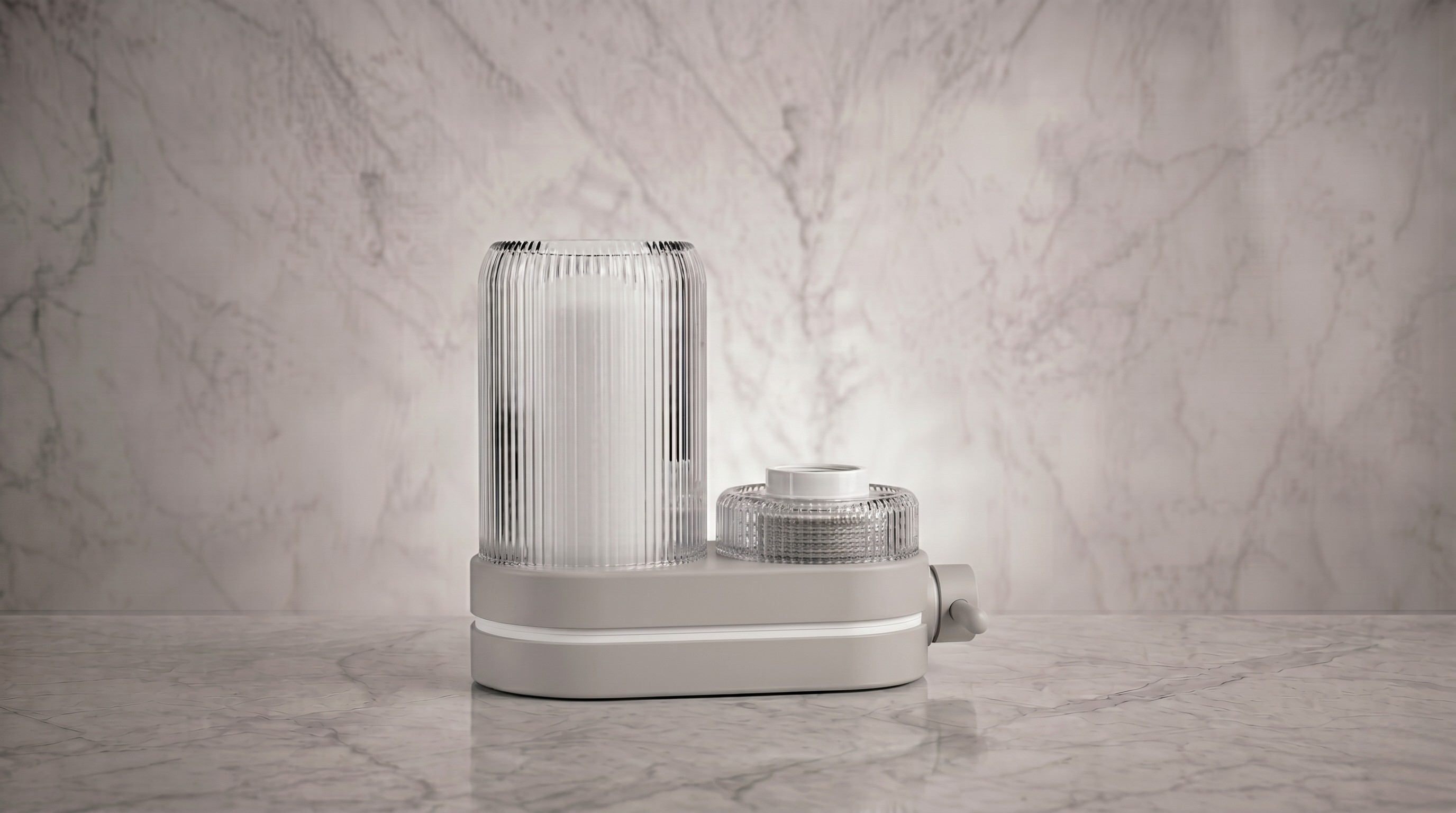 Fluted Minimalist Tap Water Filter